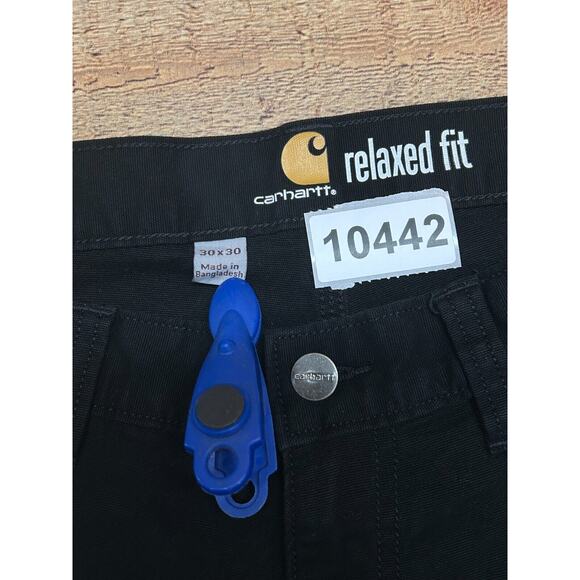 Carhartt Pants Mens 30X30 Black Measures 30X29 Relaxed Fit Straight Leg Workwear - Picture 8 of 8